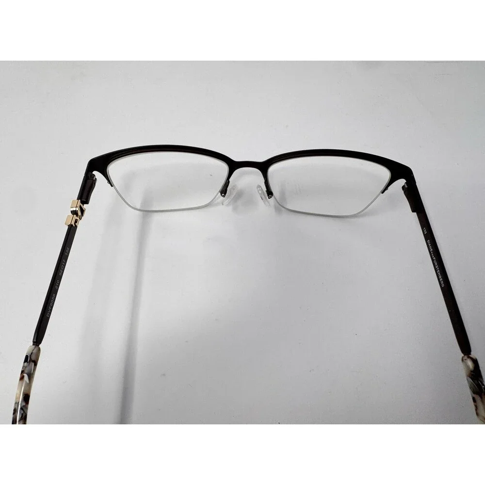 Diane von Furstenberg DVF8056 Eyeglass Frames Only Brown Gold 210 52-17-135